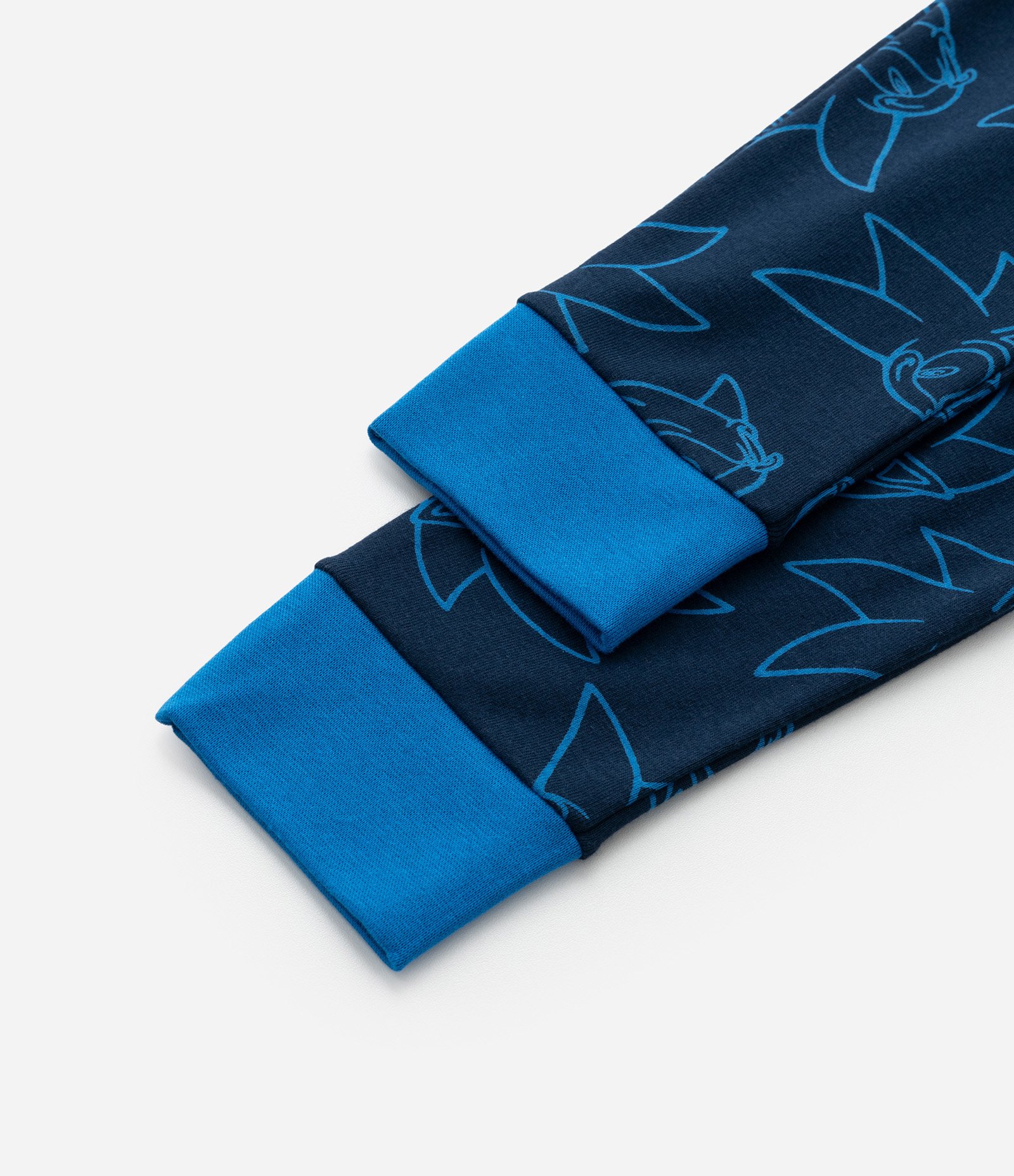 Pijama Infantil em Algodão com Estampa Sonic em Foil - Tam 5 a 14 Anos Azul 9