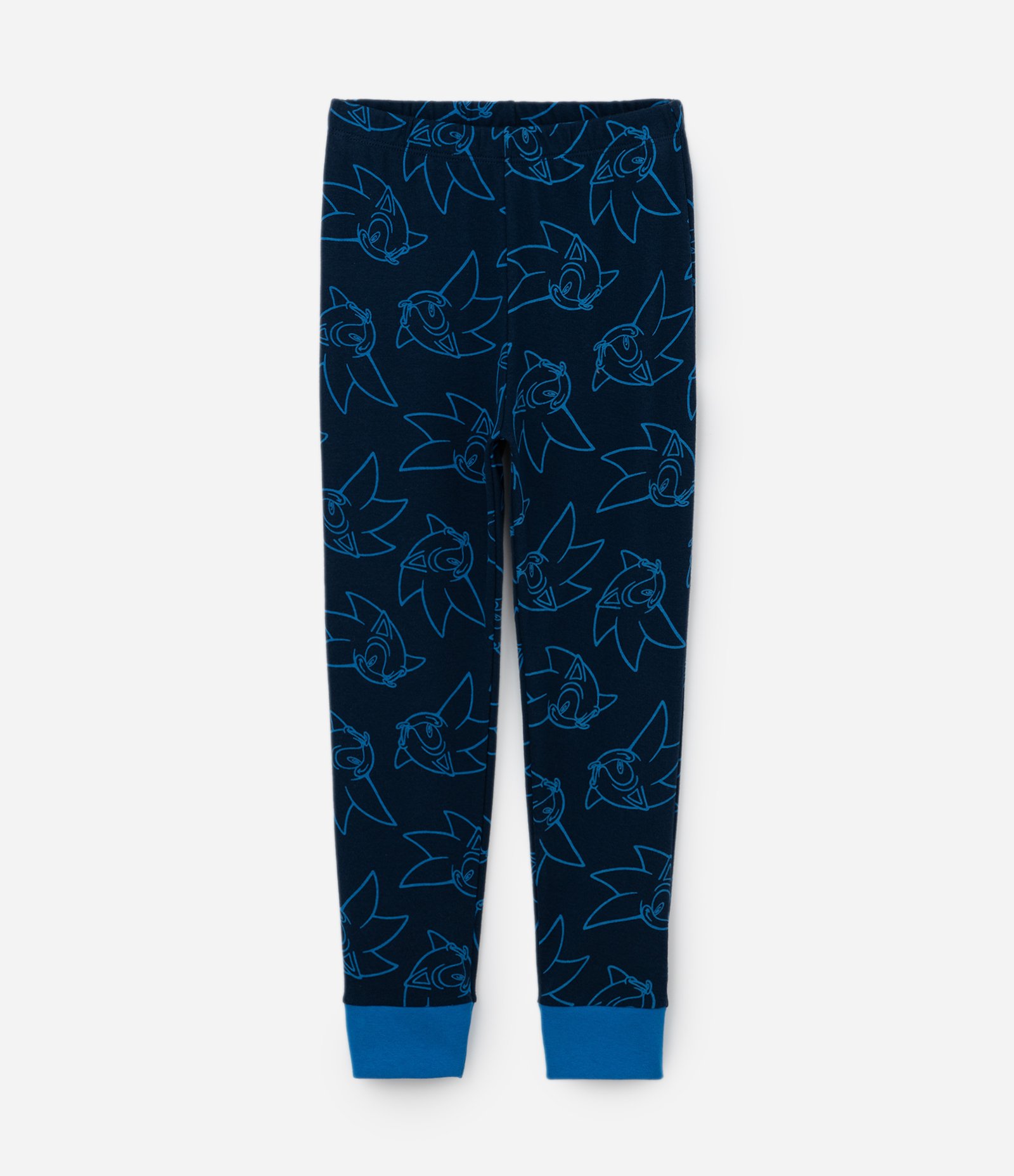 Pijama Infantil em Algodão com Estampa Sonic em Foil - Tam 5 a 14 Anos Azul 5
