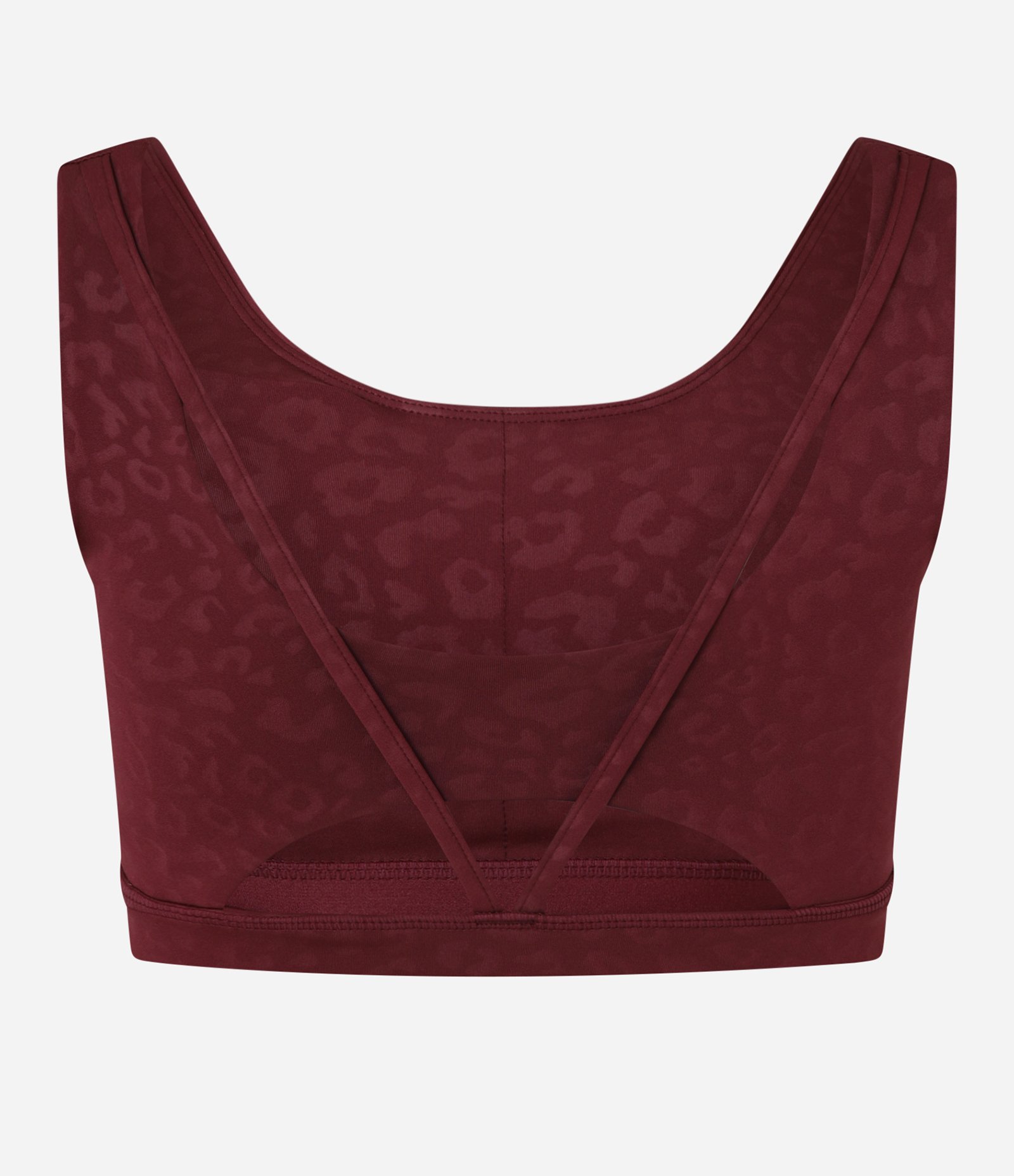 Top Esportivo em Microfibra com Textura Animal Print Vermelho 7