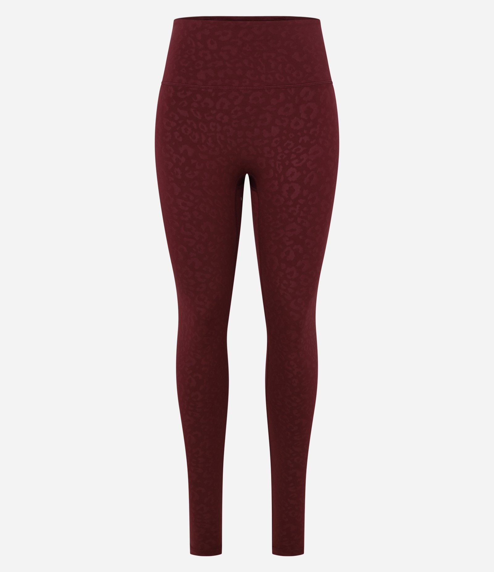 Calça Legging Esportiva em Microfibra Texturizada Animal Print Onça Vermelho 5