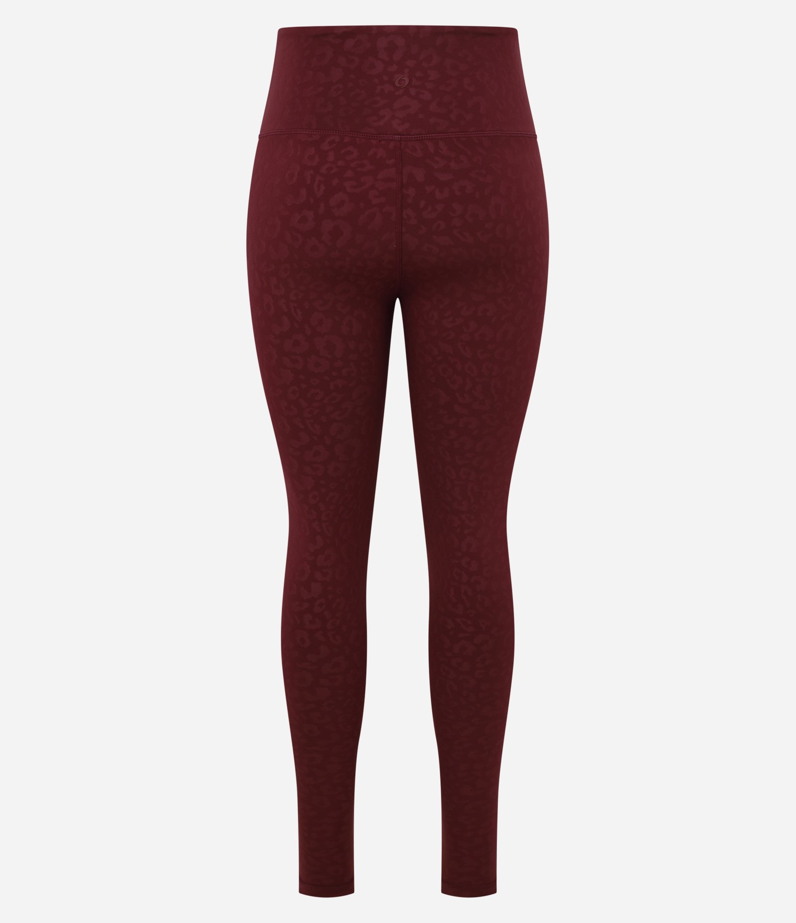 Calça Legging Esportiva em Microfibra Texturizada Animal Print Onça Vermelho 6