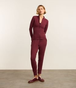 Calça Jogger Esportiva com Cós Regulável e Toque Suave