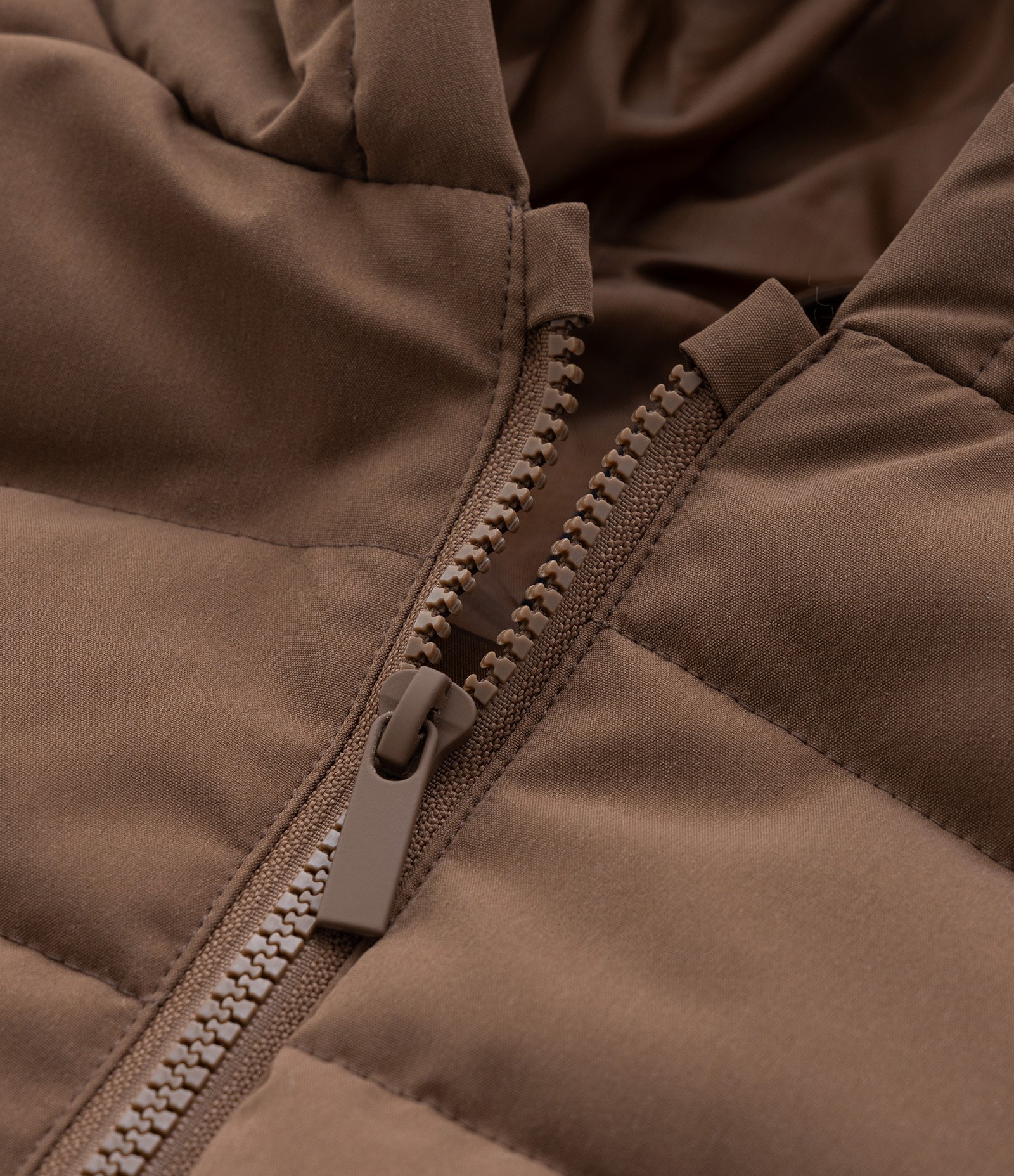 Colete Infantil em Microfibra com Capuz - Tam 5 a 14 Anos Marrom 6