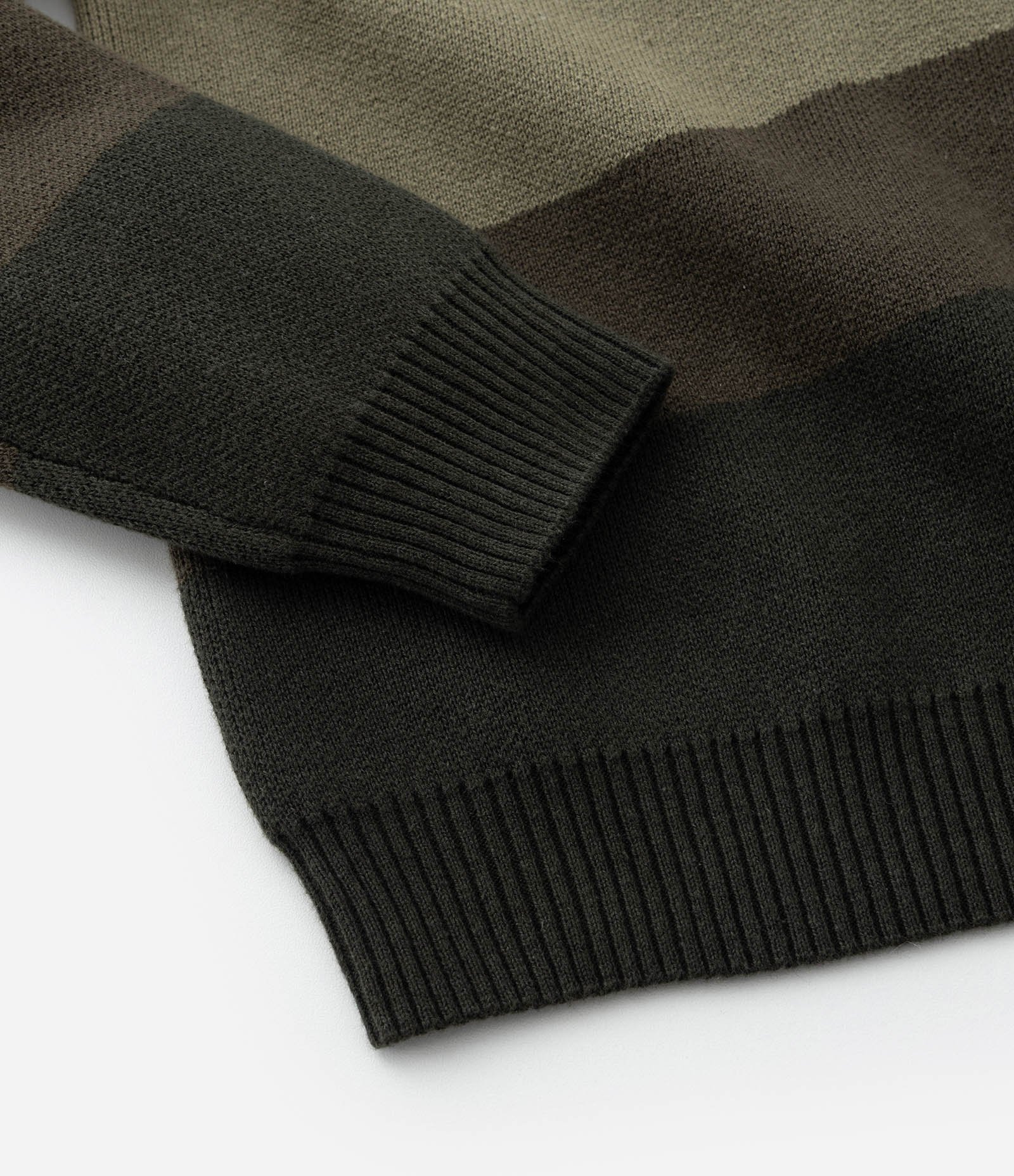 Suéter Infantil com Estampa Ondas Contrastantes - Tam 5 a 14 Anos Bege/Verde/Preto 4