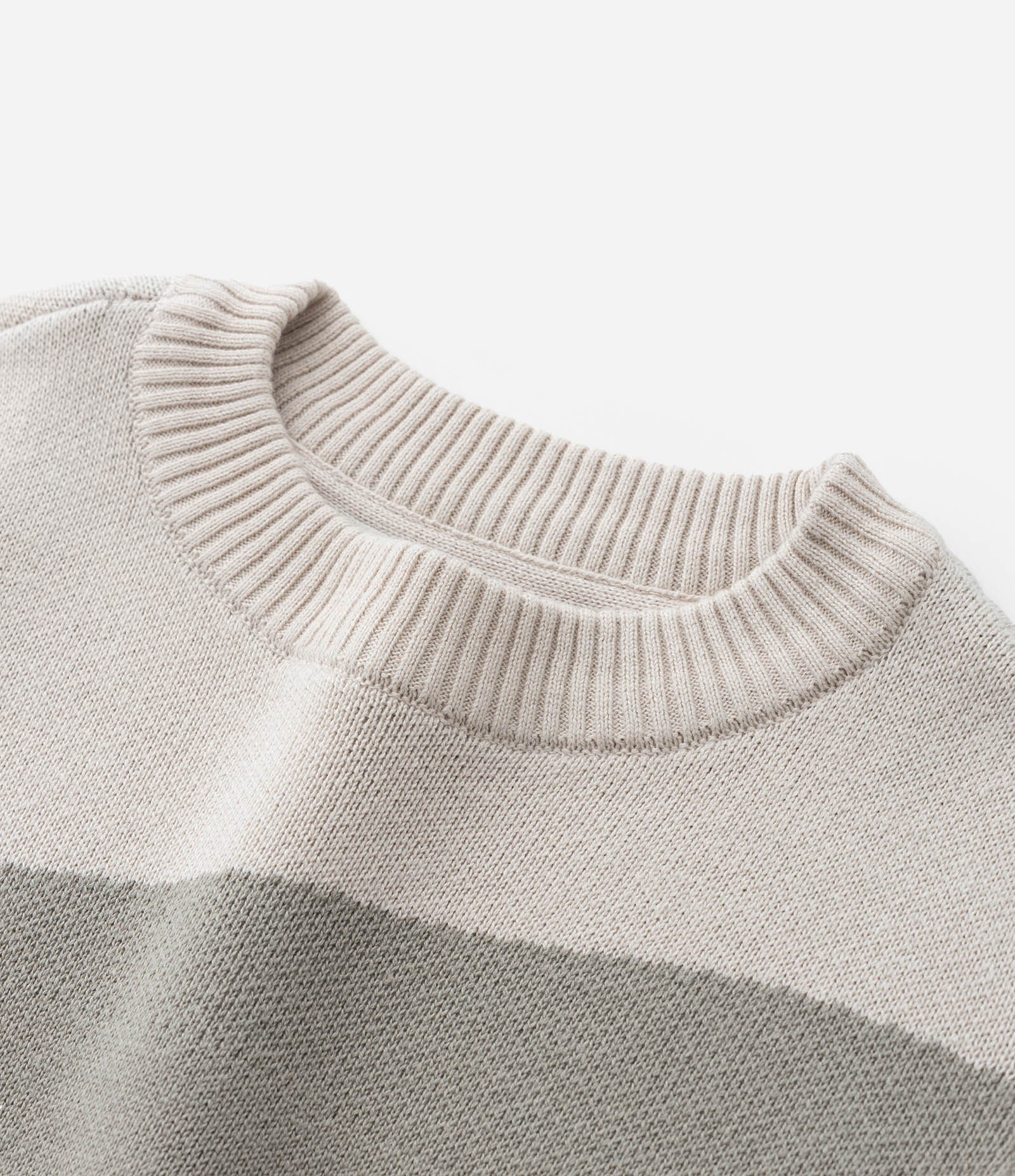 Suéter Infantil com Estampa Ondas Contrastantes - Tam 5 a 14 Anos Bege/Verde/Preto 5