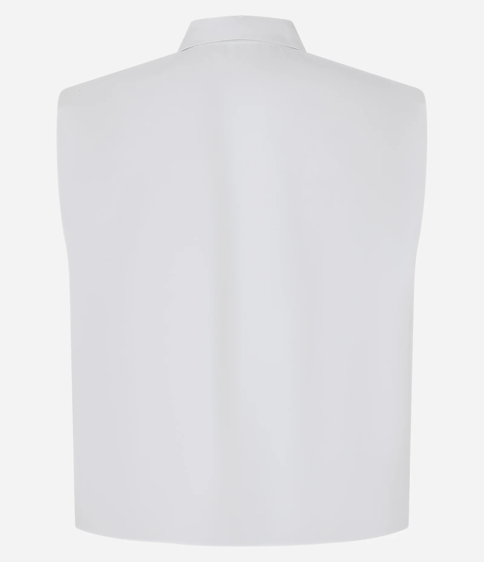 Camisa Sem Manga em Tricoline com Bolso no Peito Branco 2
