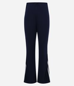 Calça Flare em Ponto Roma com Friso na Lateral