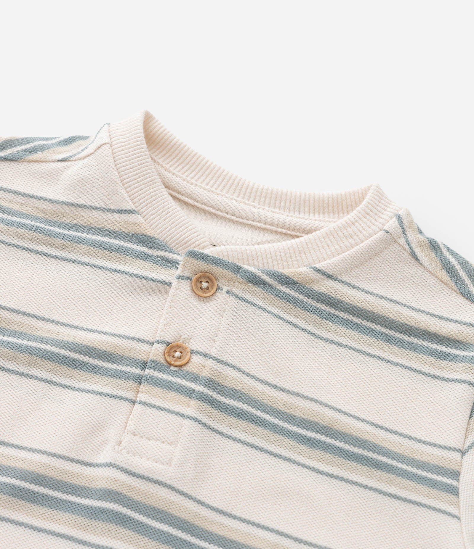 Camiseta Infantil com Estampa Listrada - Tam 1 a 6 Anos Bege/Verde 6