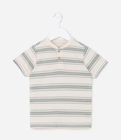 Camiseta Infantil com Estampa Listrada - Tam 1 a 6 Anos