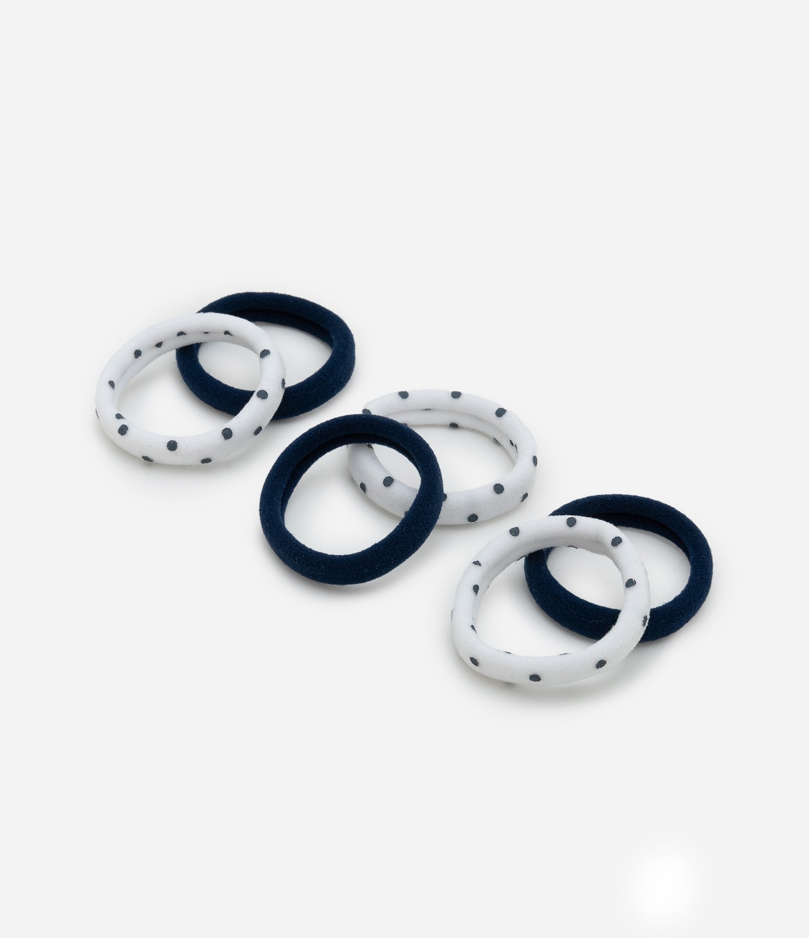 Kit 06 Elástico de Cabelo Seamless Diversas Preto/Branco 2