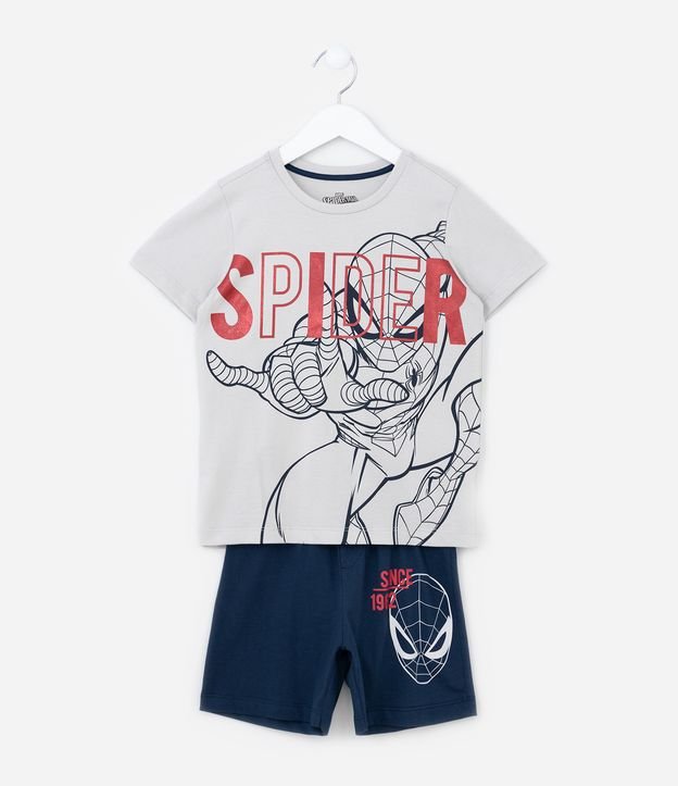 Pijama Infantil com Estampa Homem Aranha Spider - Tam 3 a 10 Anos