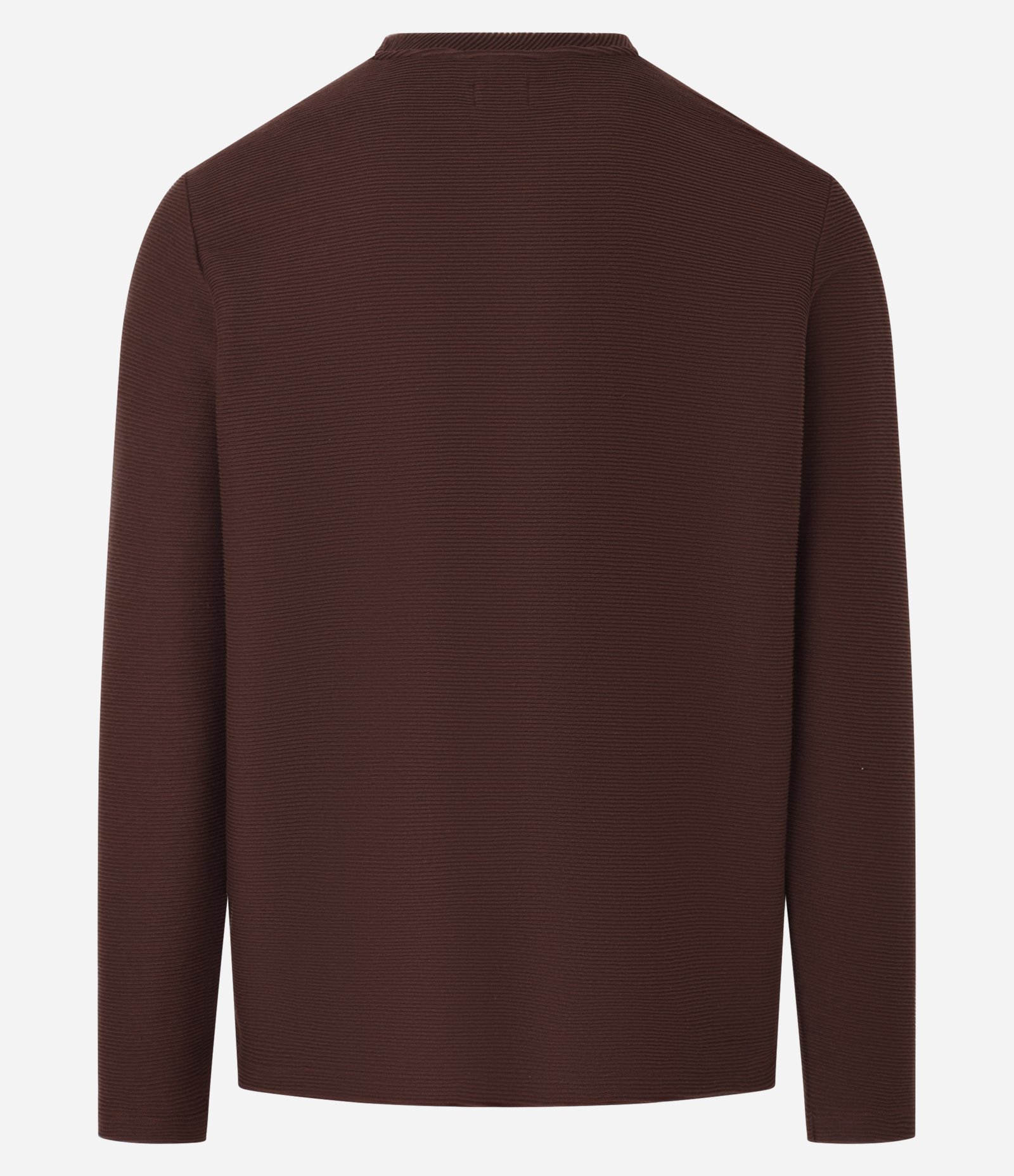 Camiseta com Textura Canelada Marrom Médio 7