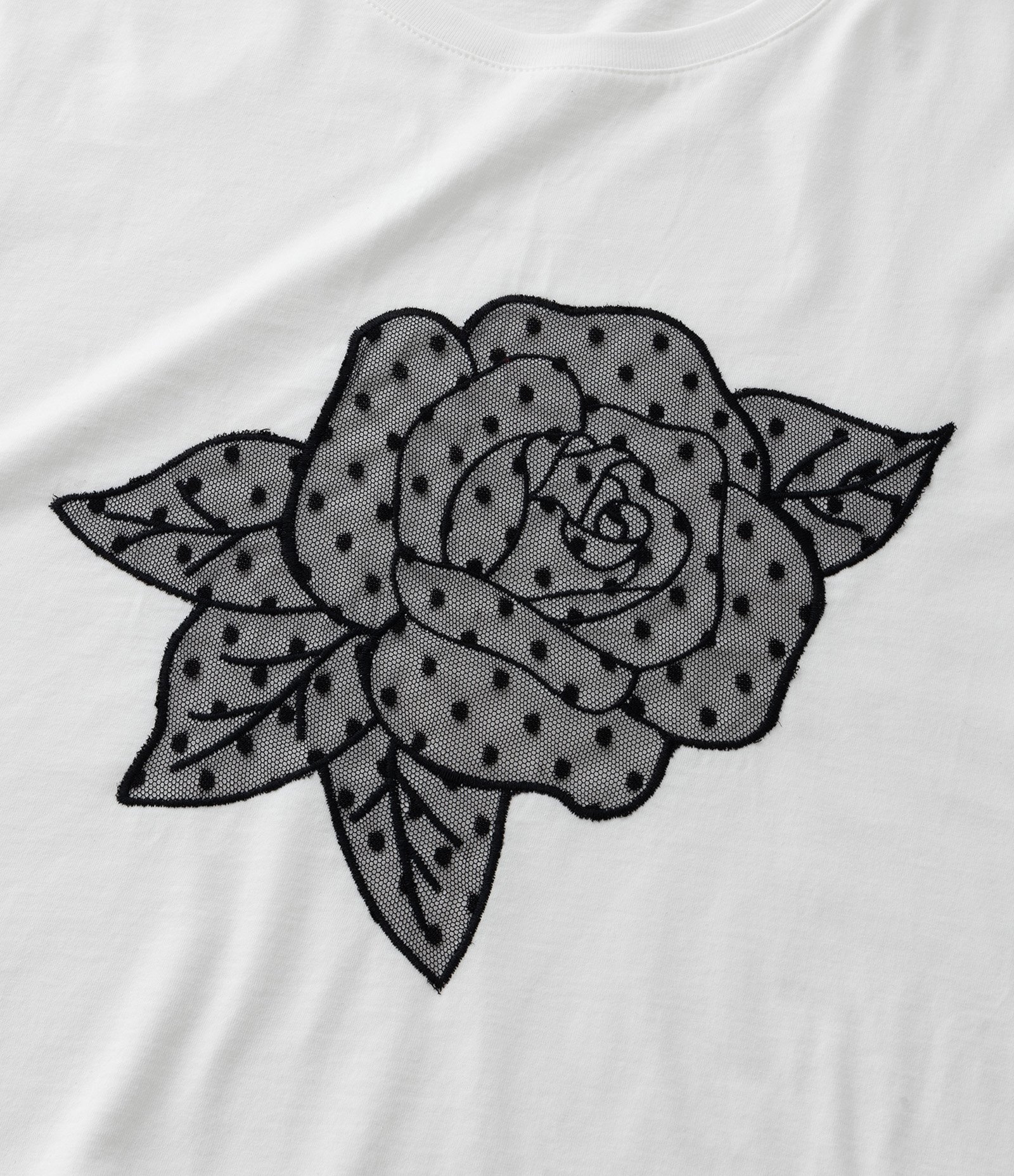 Blusa Boxy Bordada com Flor de Tule Curve & Plus Size Branco 7