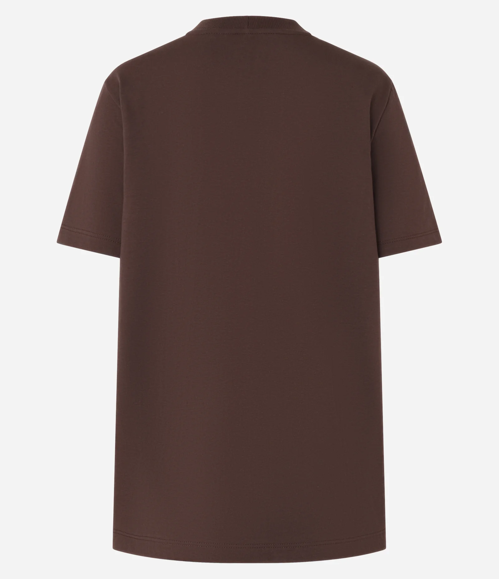 Camiseta Alongada em Algodão com Estampa New York 83 Marrom 2