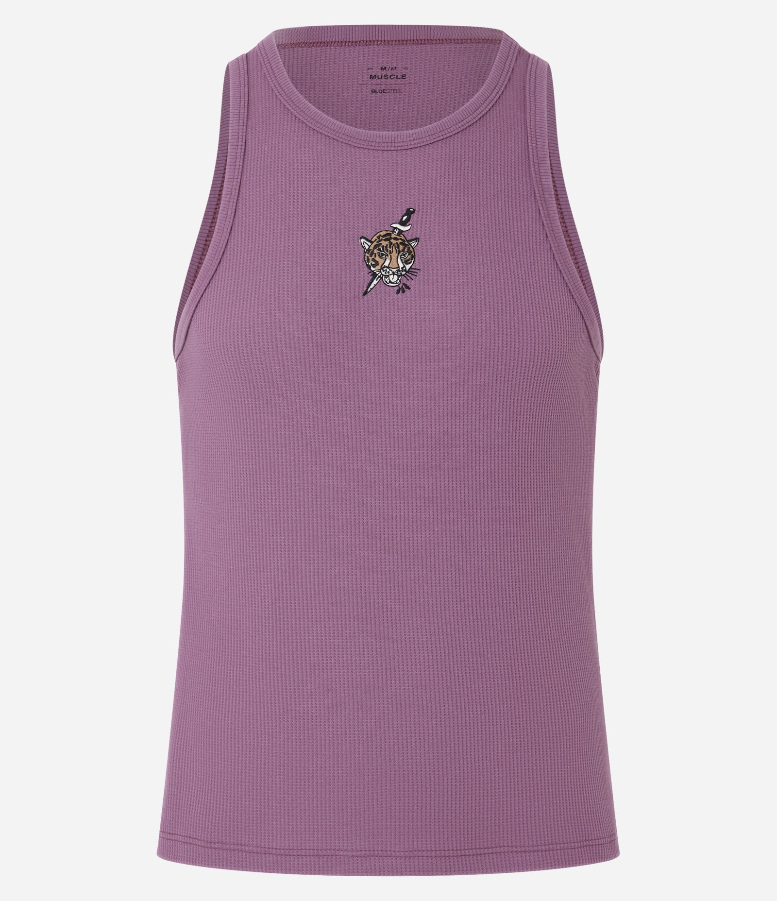 Regata em Ribana com Bordado de Tigre com Faca Roxo 5