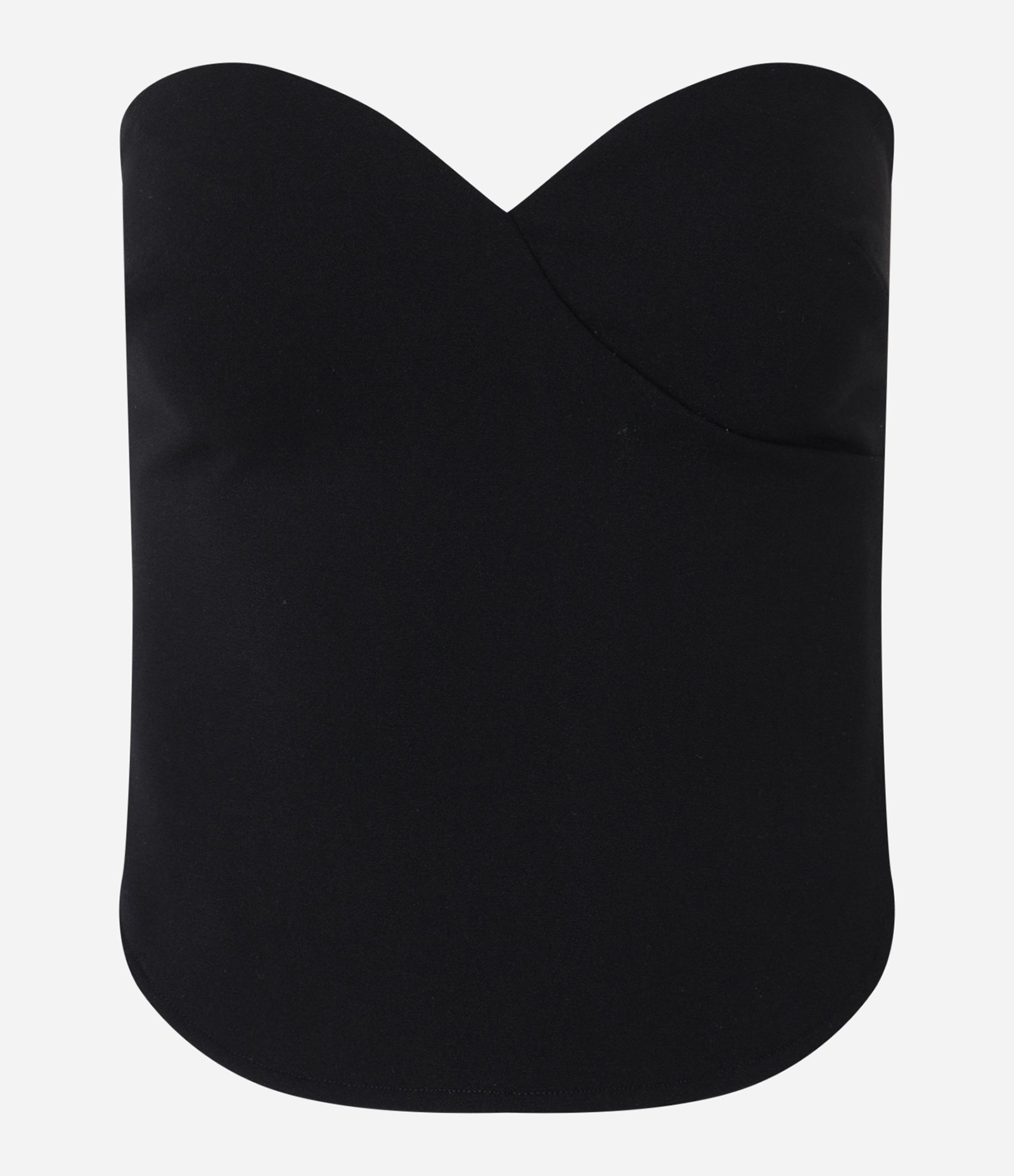 Blusa Tomara Que Caia em Crepe com Recorte no Busto Preto 4