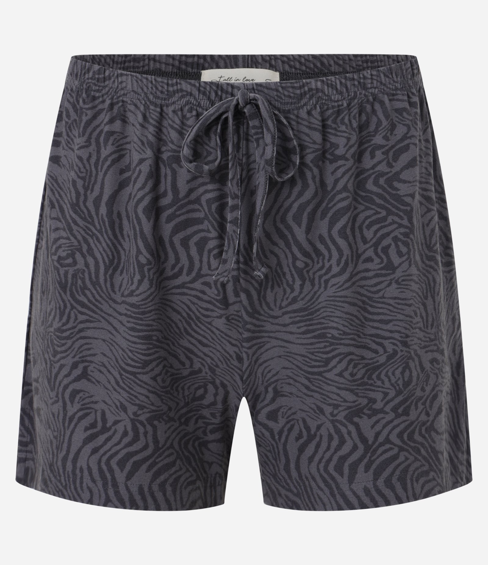 Pijama Short Doll em Peach Touch Animal Print Zebra Cinza 5