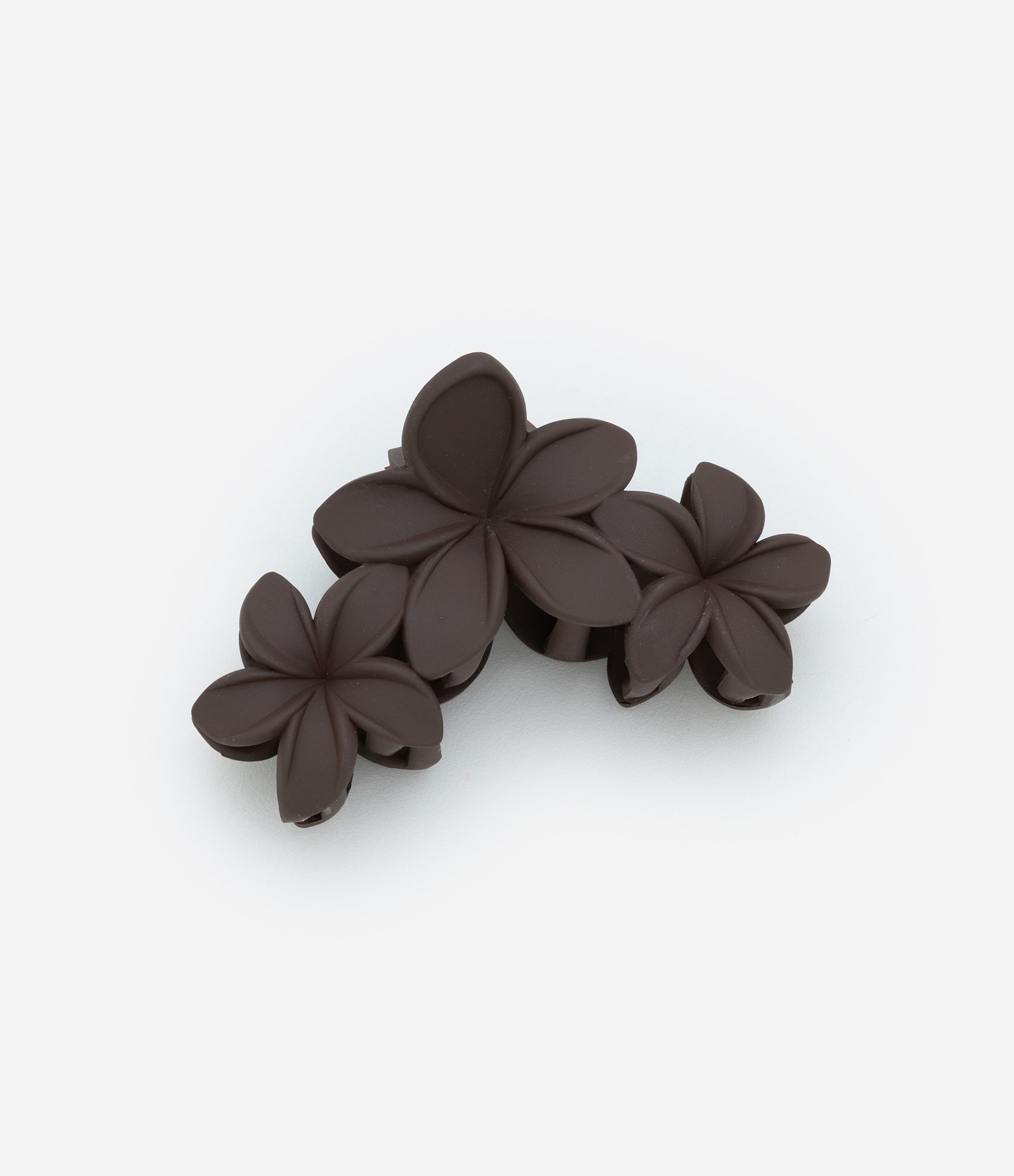 Piranha de Cabelo com Forma de Flores Marrom 1