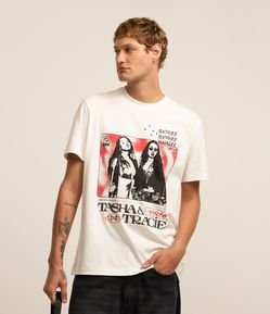 Camiseta Comfort em Algodão com Estampa Tasha e Tracie