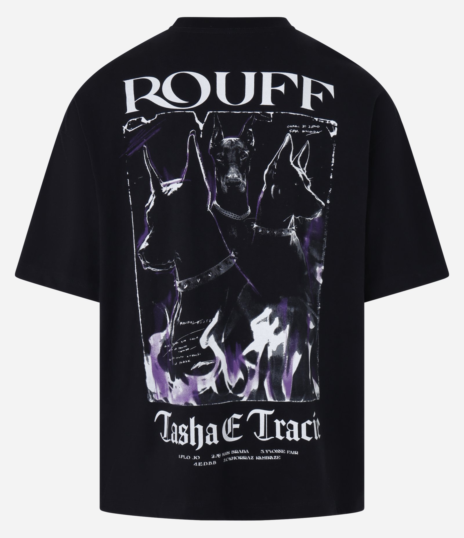 Camiseta Oversized em Malhão com Estampa Tasha e Tracie Cinza 8