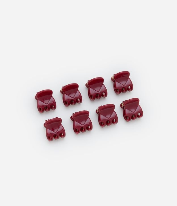 Kit 08 Mini Piranhas de Cabelo em Plástico