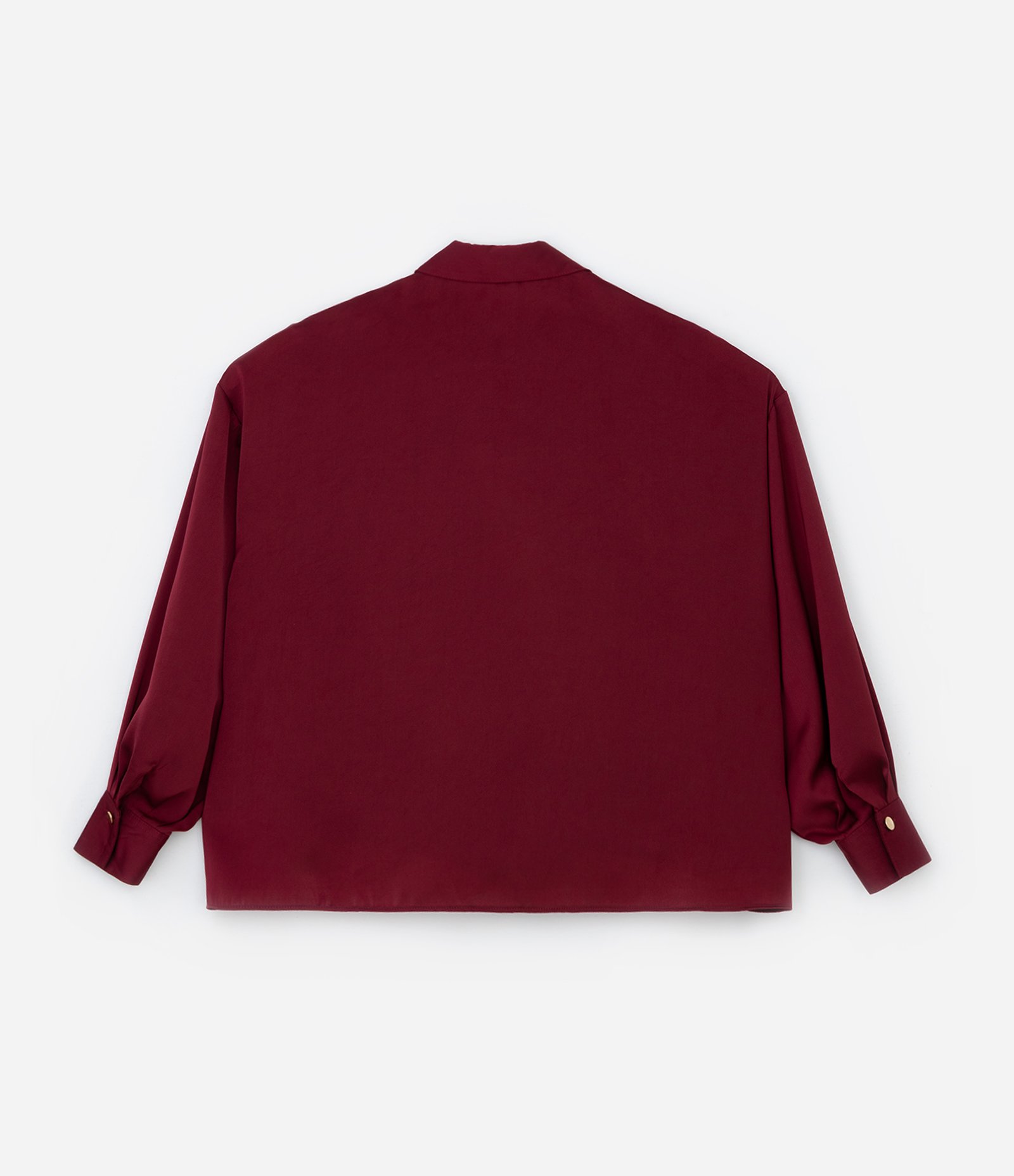 Camisa em Cetim com Manga Ampla Curve & Plus Size Vermelho 6