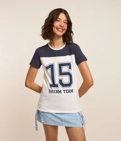 Camiseta em Algodão com Estampa Dream Team