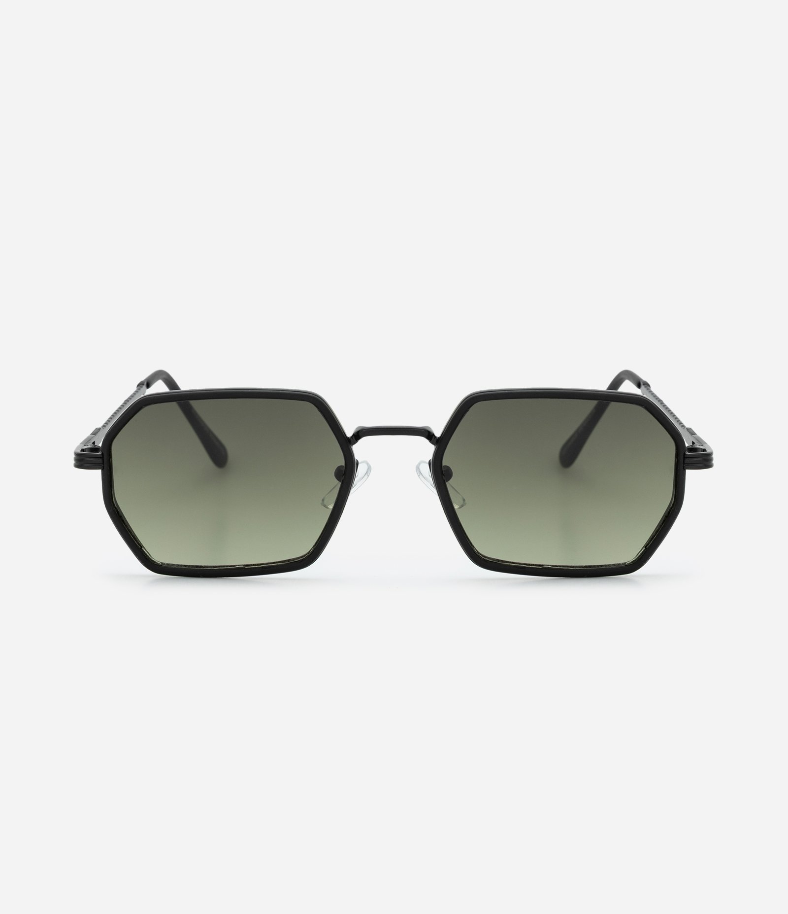 Óculos de Sol Quadrado Geométrico e Hastes Trançadas Marrom 2