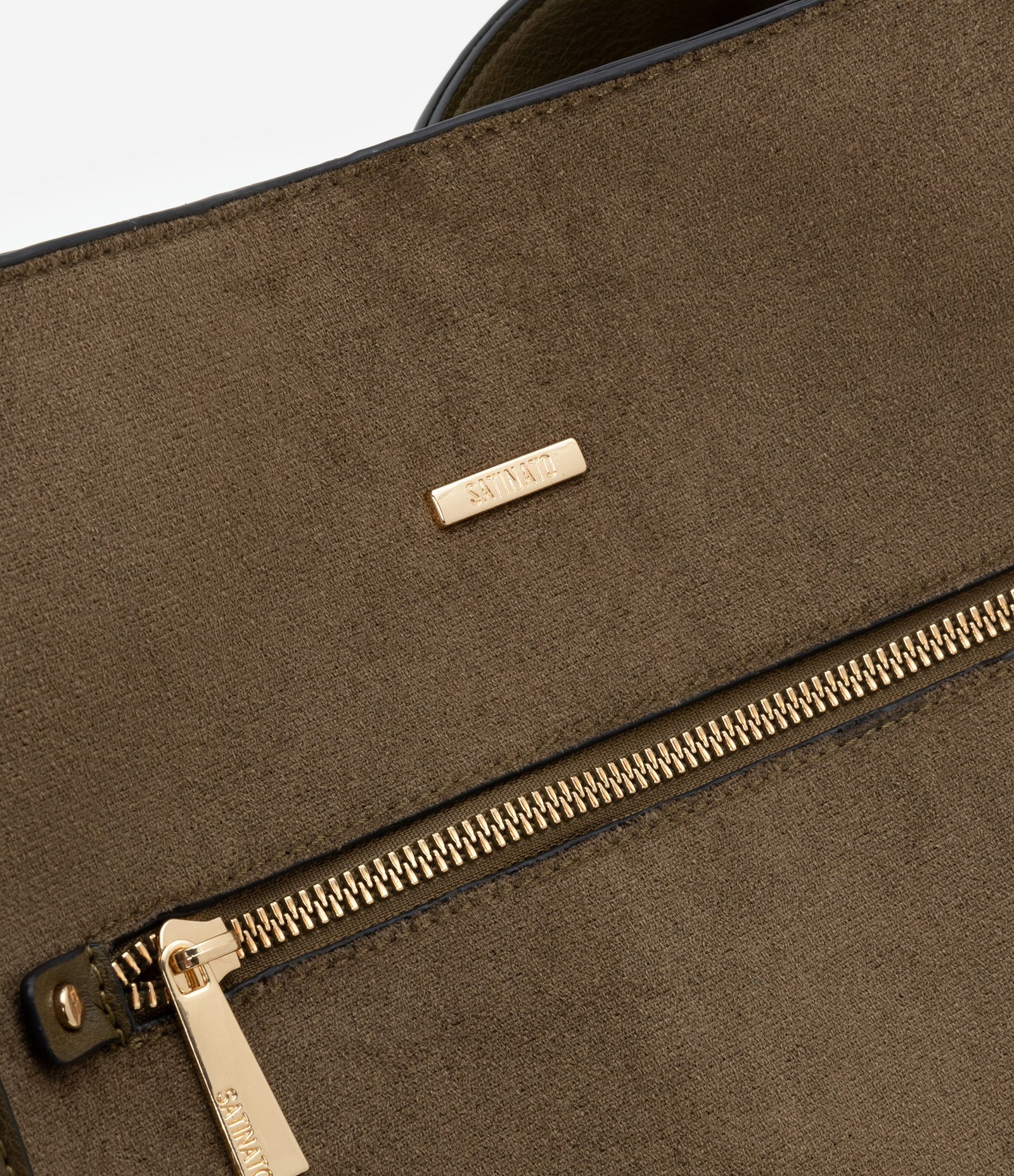 Bolsa Grande em PU com Alças Médias e Recortes Verde 4