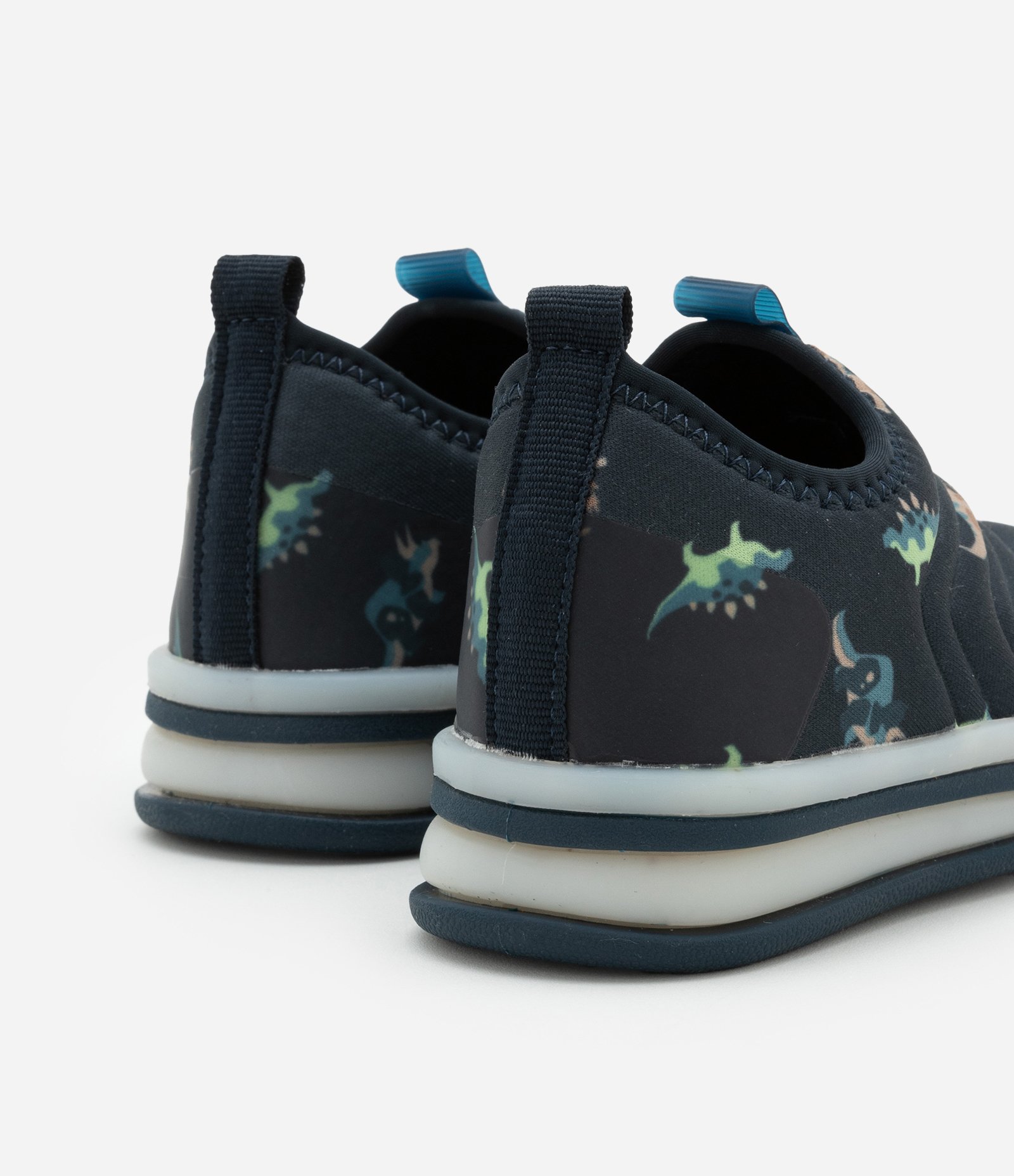 Tênis Infantil Calce Fácil com Estampa de Dinos e Sola com Luzinhas Led -Tam 20 ao 27 Verde 5