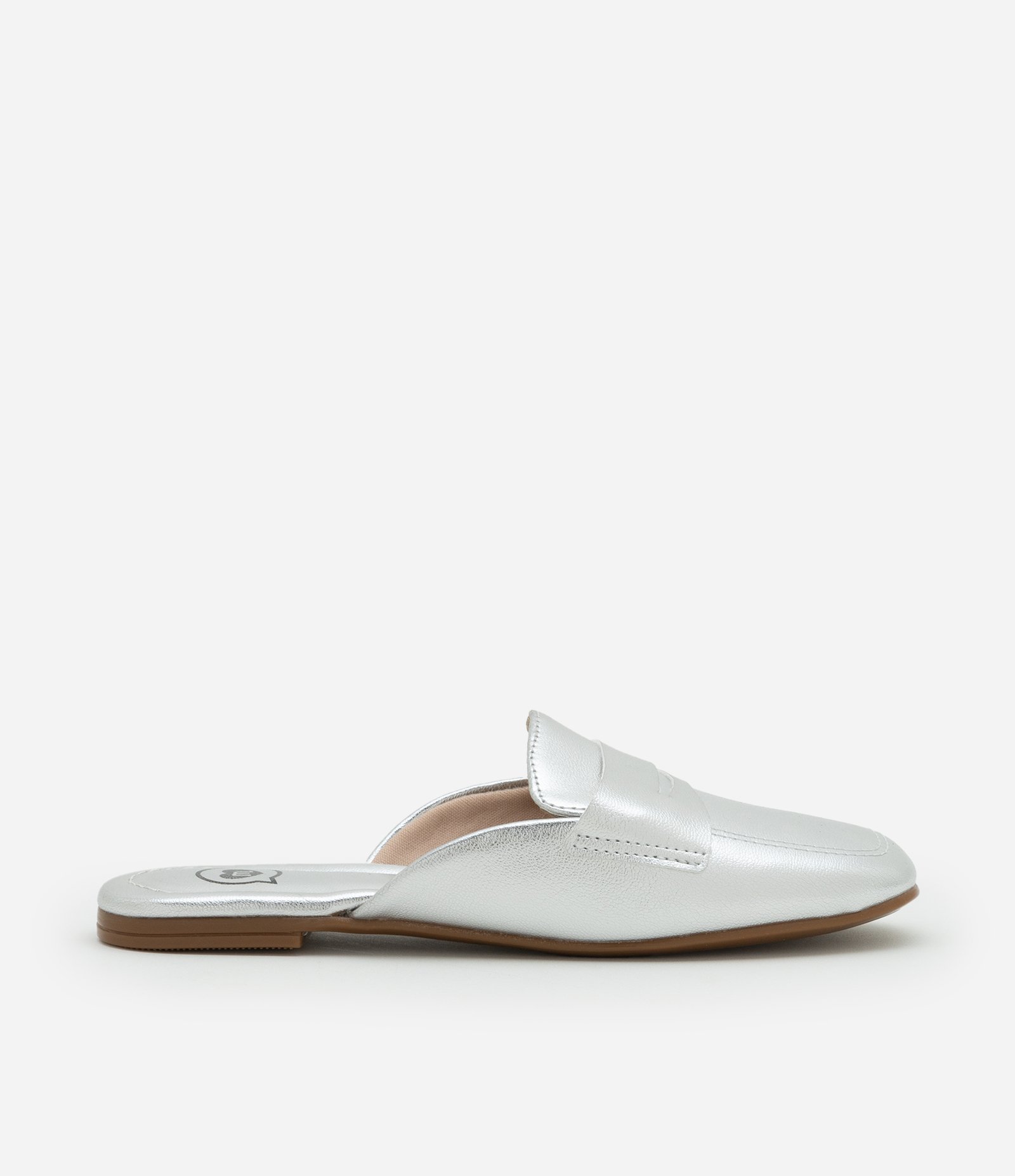 Sapato Mule Infantil em PU com Detalhe de Recorte - Tam 26 ao 35 Prata 4