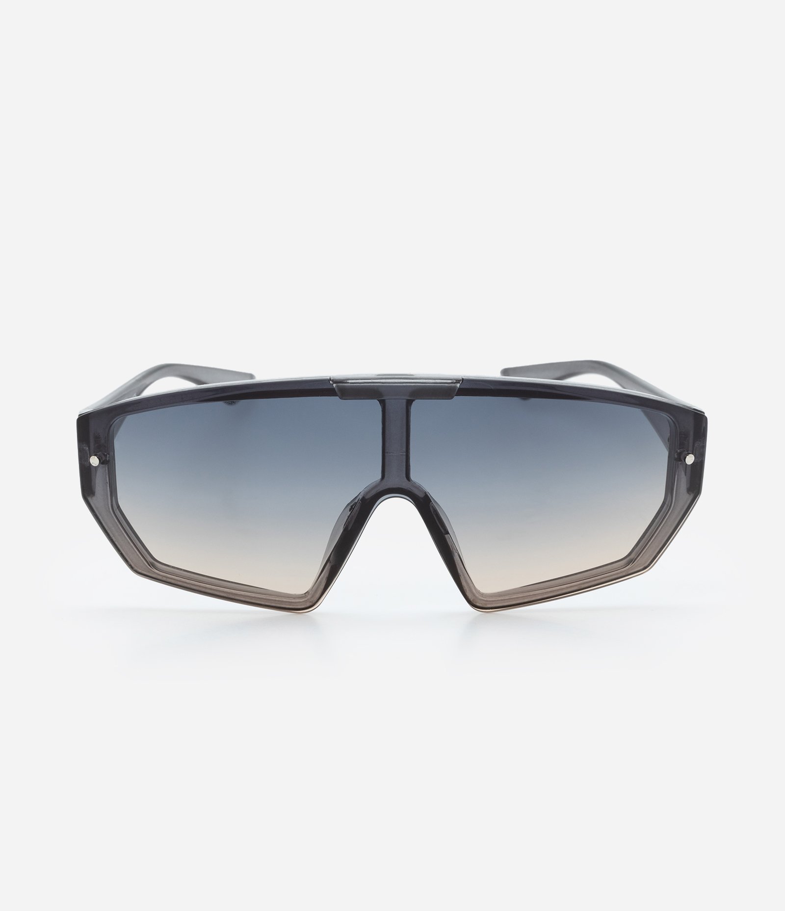 Óculos de Sol Esportivo Máscara com Lente Plana Cinza