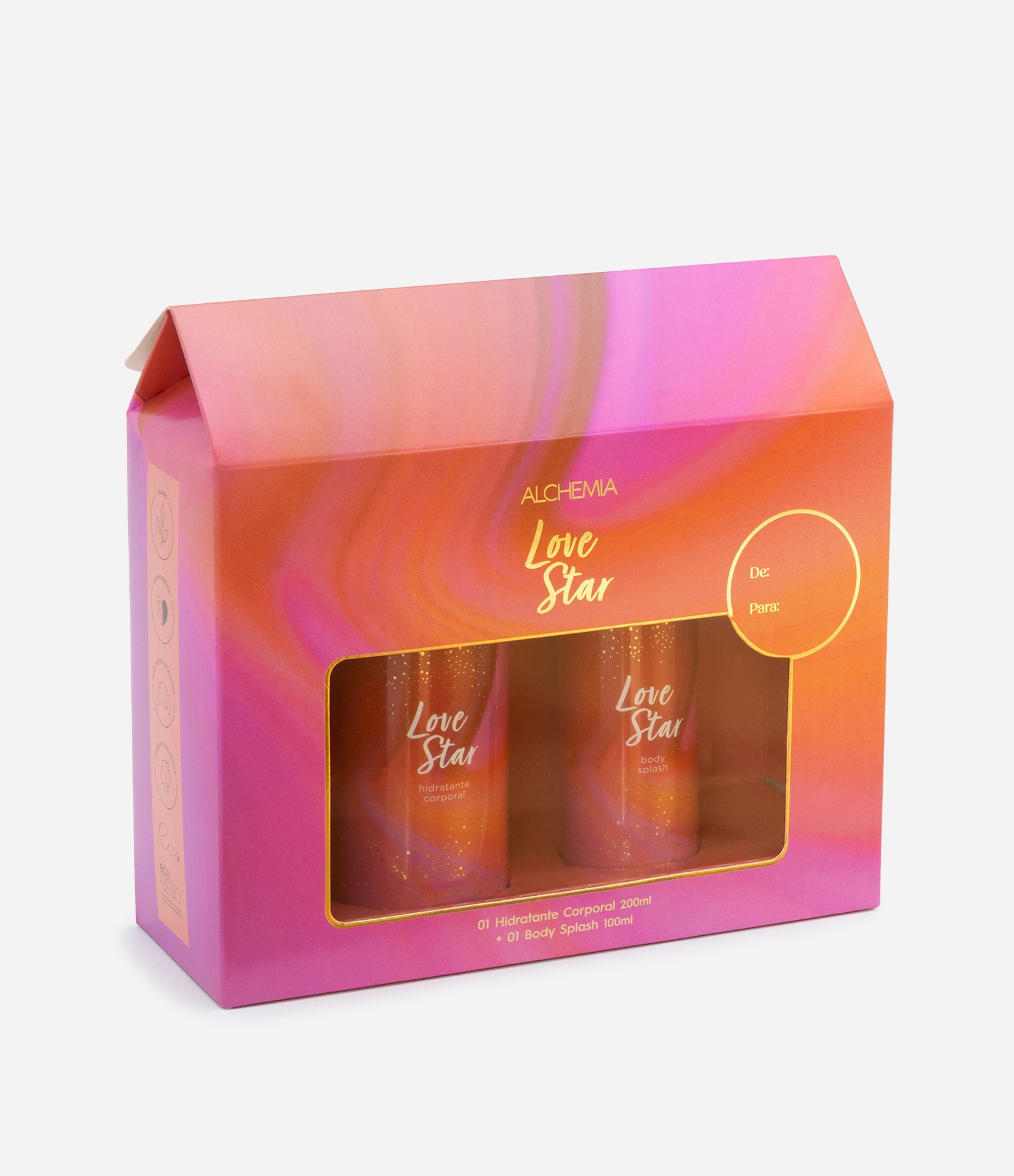 Kit Hidratante Corporal 200ml + Body Splash 100ml Love Star Alchemia KIT 2