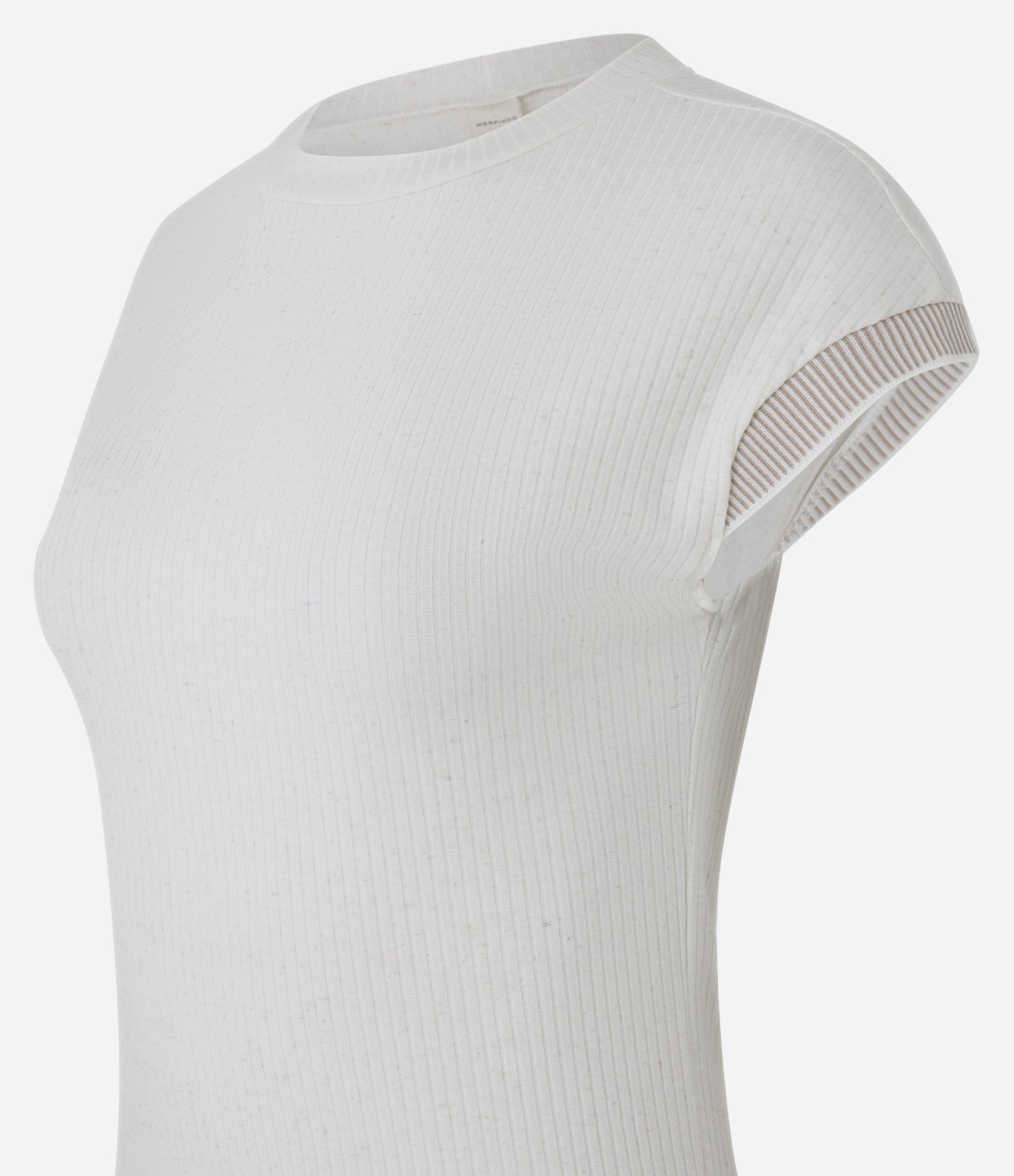 Blusa Canelada com Detalhes nas Mangas Branco 6