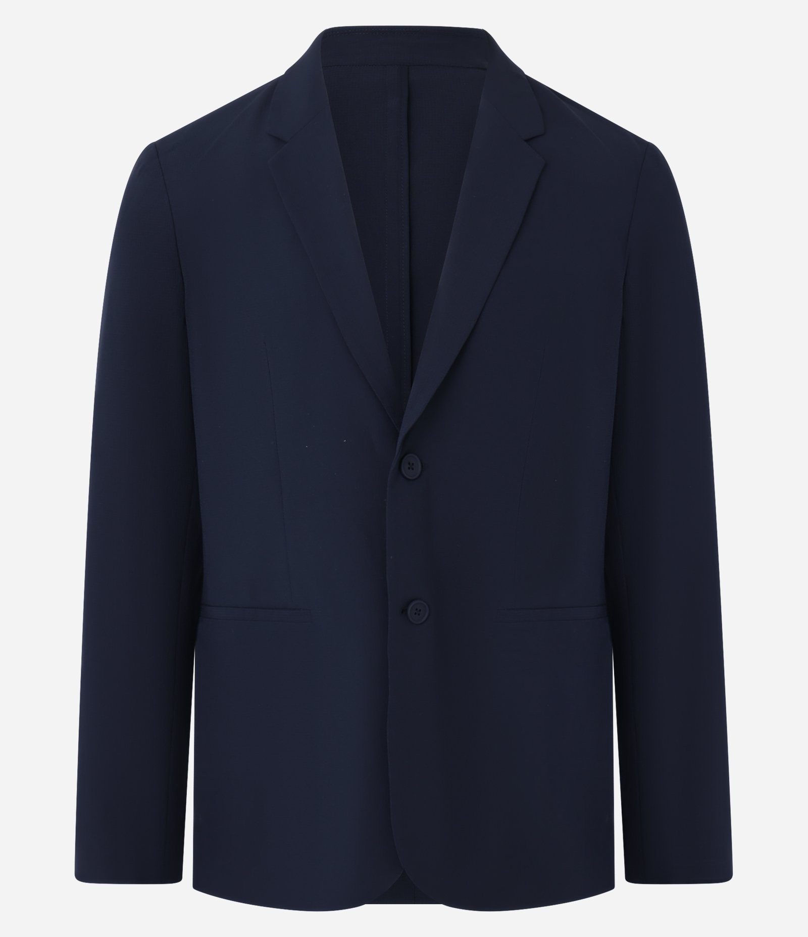 Blazer em Performance Easy Care com Textura e Gola com Lapela Azul Marinho 5