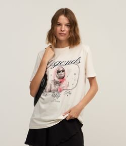 Camiseta T-shirt em Algodão com Estampa The White Lotus