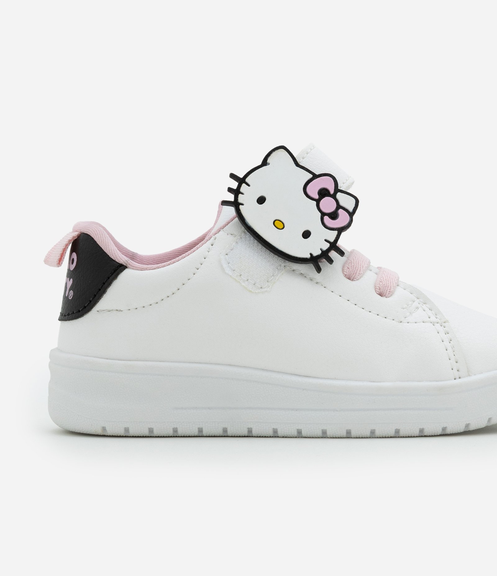 Tênis Infantil com Velcro e Patch da Hello Kitty - Tam 20 a 27 Branco 3