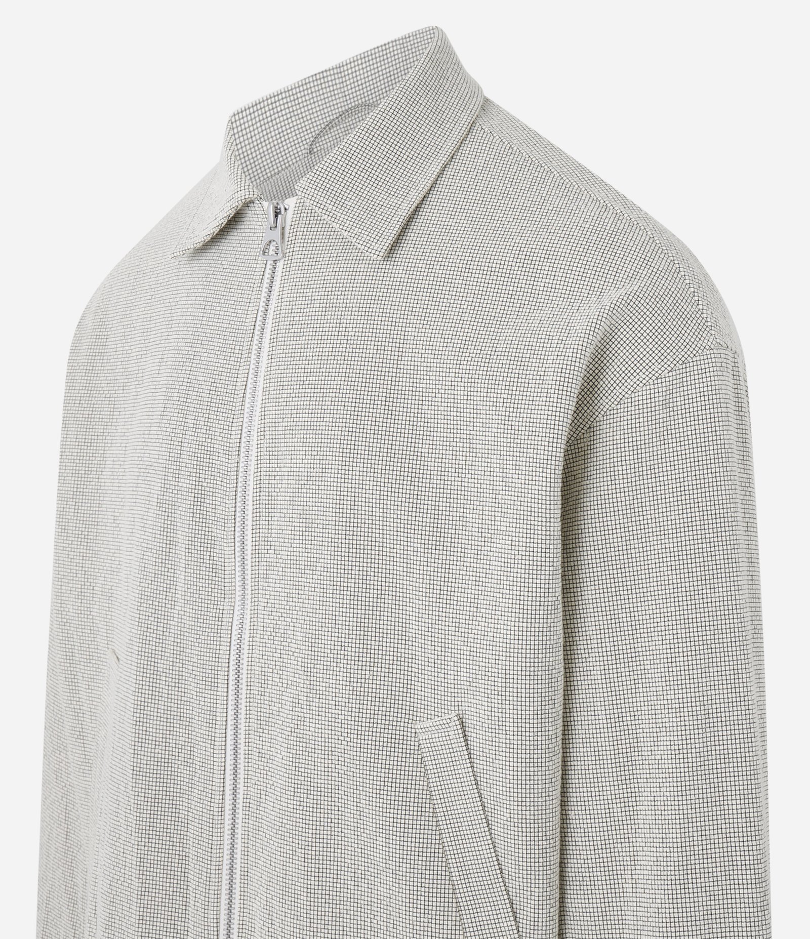 Jaqueta Texturizada em Ribana com Detalhes Contrastantes Bege 12