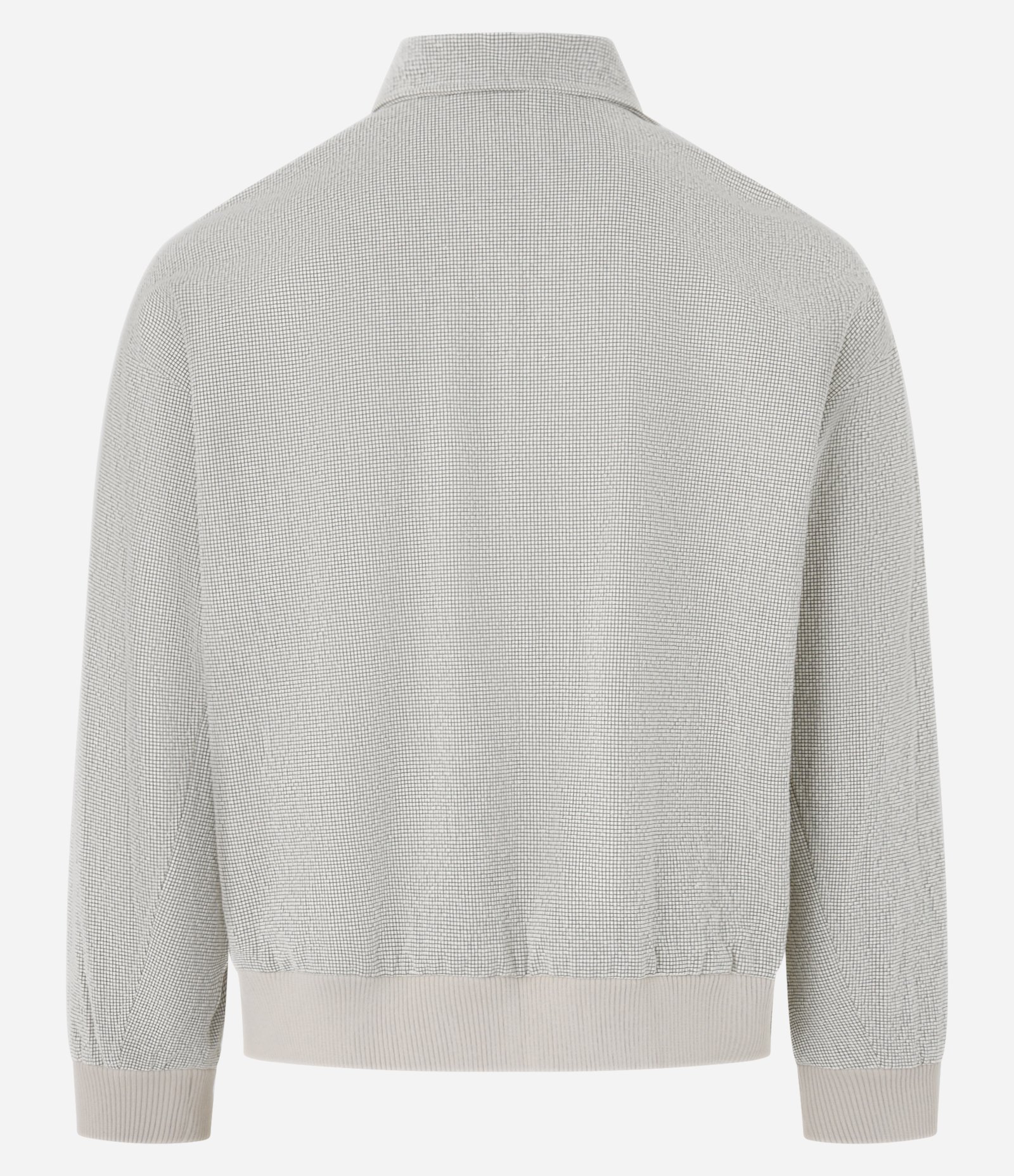 Jaqueta Texturizada em Ribana com Detalhes Contrastantes Bege 13