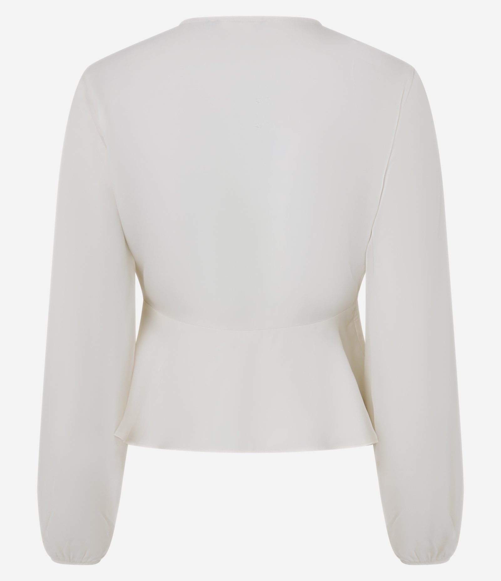 Blusa Boho Chic em Crepe Liso com Amarração Frontal Bege 2