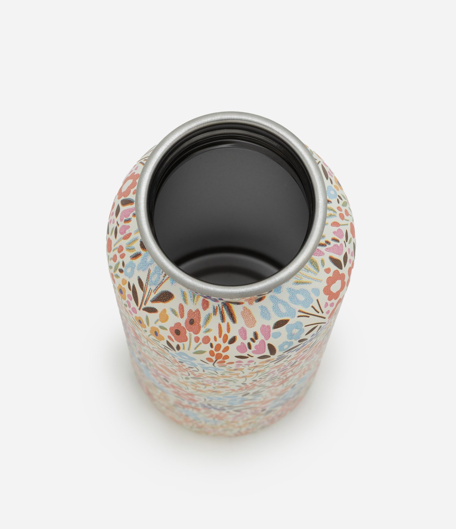 Garrafa Térmica em Metal com Estampa Floral com Alça 550ml Multicores 3