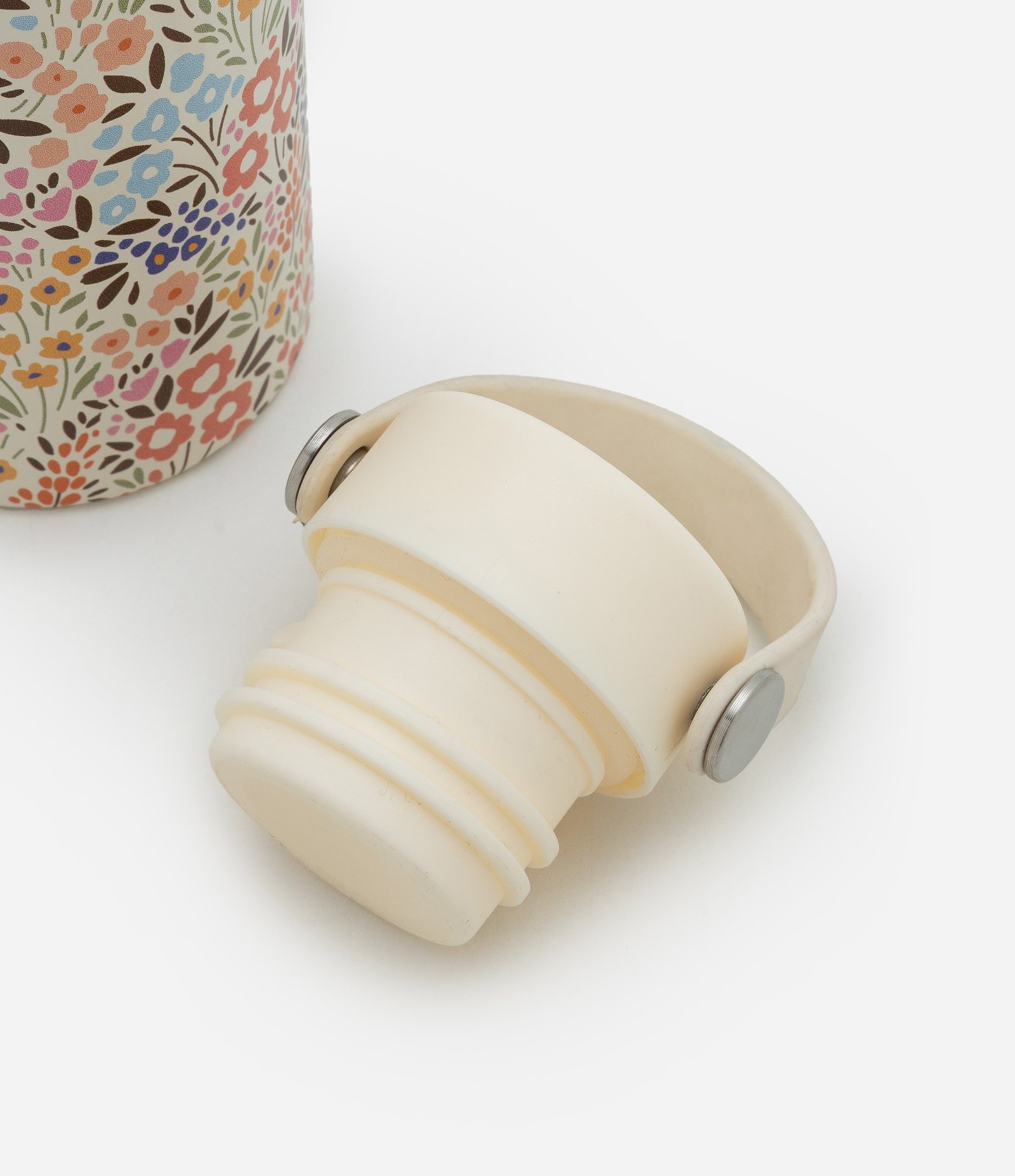 Garrafa Térmica em Metal com Estampa Floral com Alça 550ml Multicores 4