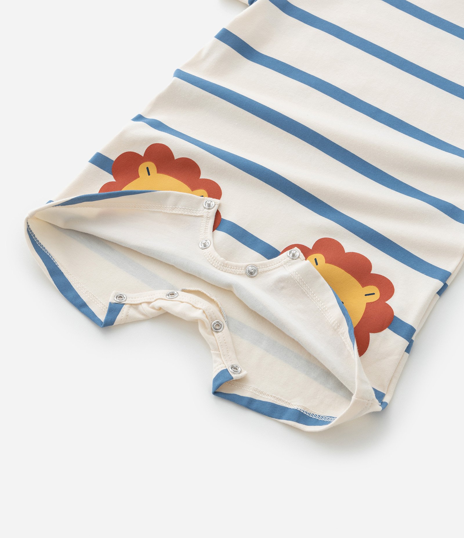 Macaquinho Infantil com Estampa de Leãozinho - Tam 0 a 18 meses Bege 5