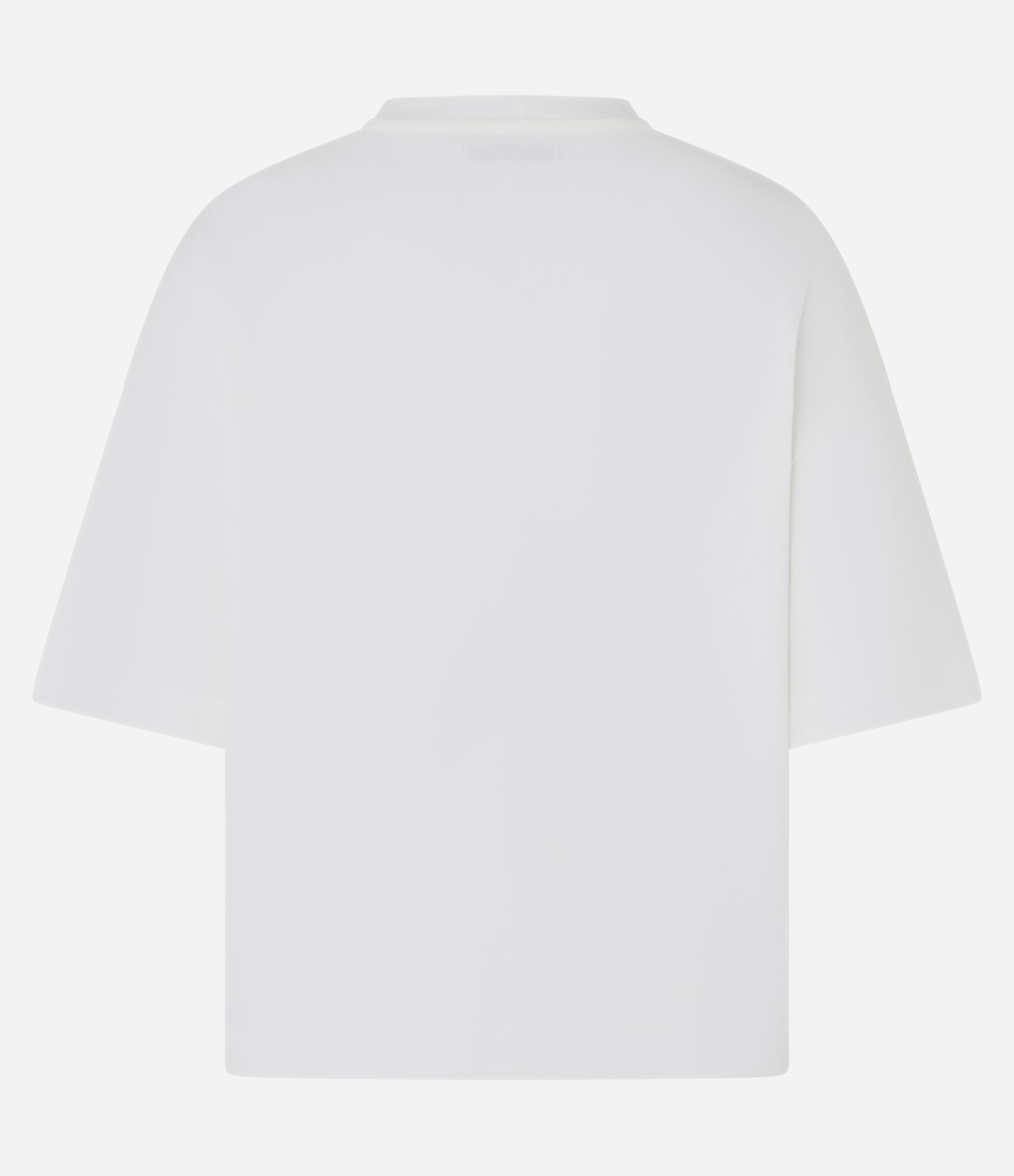 Blusa Oversized Básica em Malhão com Manga Curta Branco 6