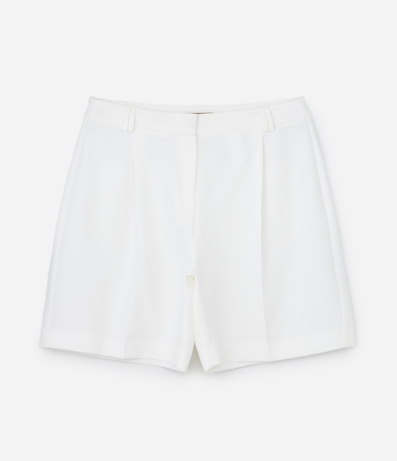 Bermuda Alfaiataria com Pregas Curve e Plus Size Branco 5