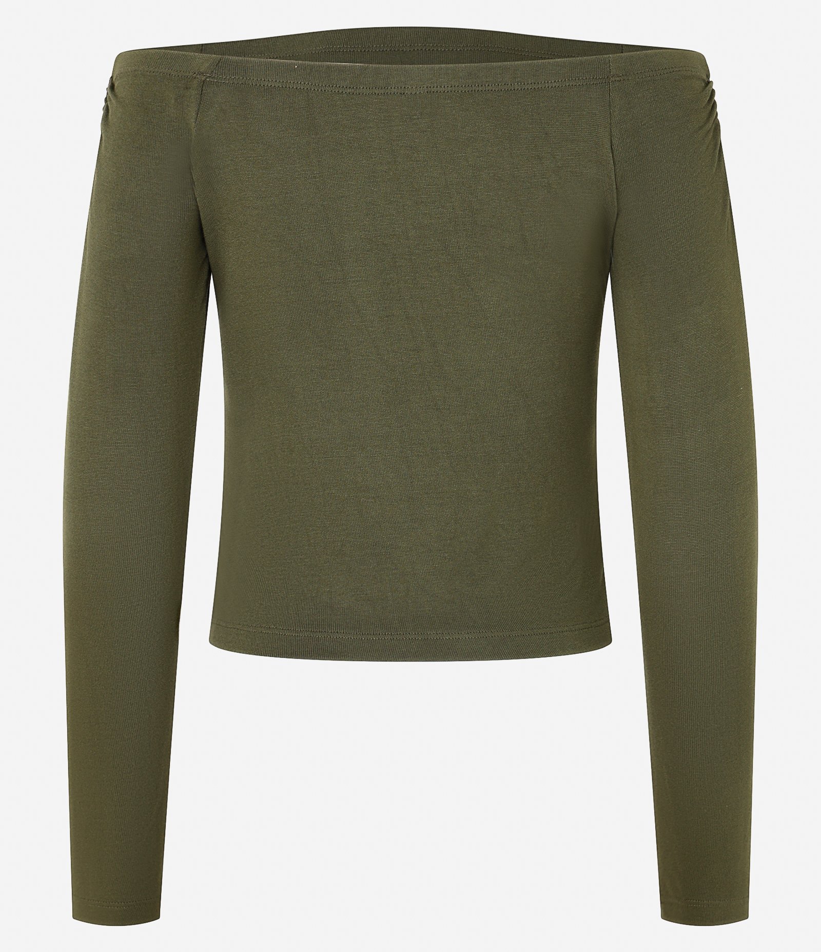 Blusa em Tricô com Decote Canoa Verde 7