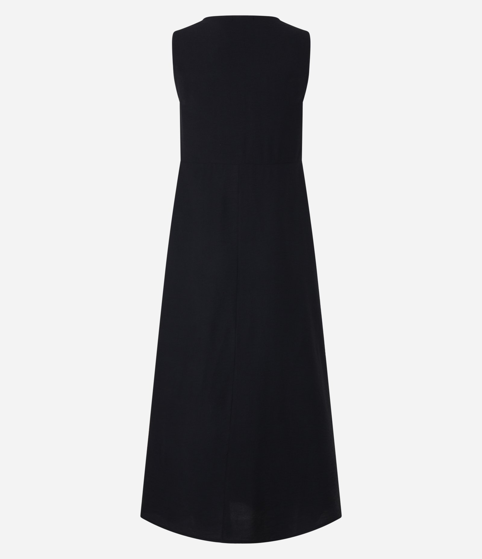 Vestido New Midi com Drapeado e Zíper na Lateral Preto 5