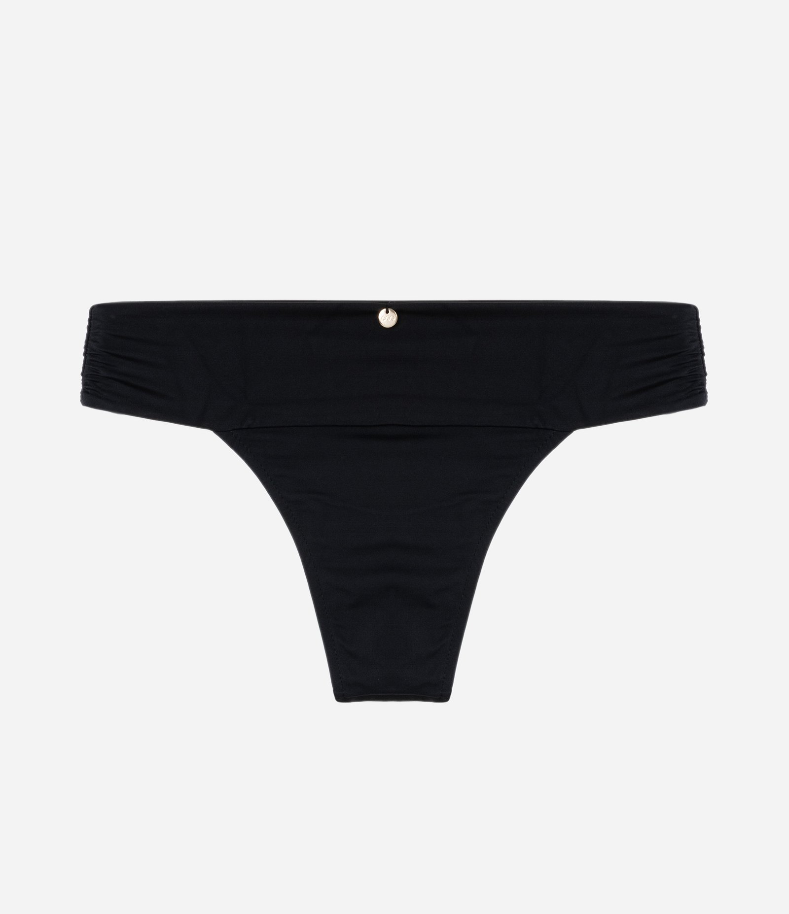 Biquíni Calcinha em Microfibra com Pala Larga Preto 7