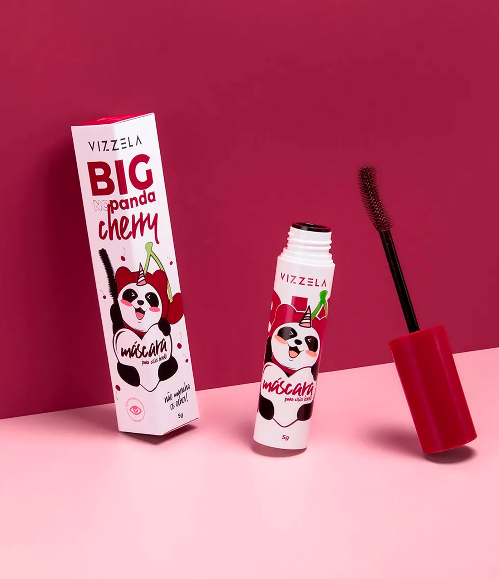 Máscara para Cílios Big No Panda Vizzela Cherry 4
