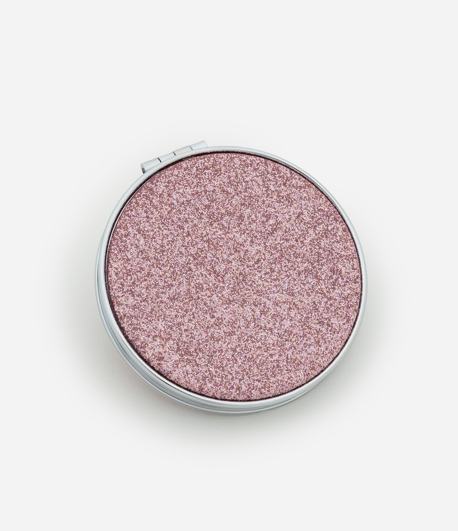 Espelho Compacto com Glitter Alchemia Rosa Metalizado 3
